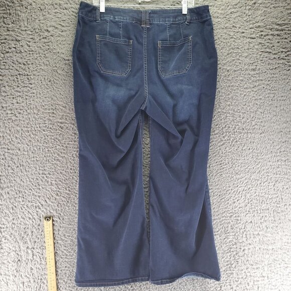 Lane Bryant Jeans Womens 16 Short Blue Bootcut Stretch Denim - Picture 7 of 8